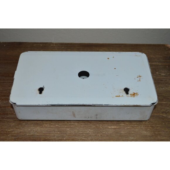 Vintage Detecto Hand Painted Floral Metal Tissue Box Dispenser READ - Picture 8 of 13